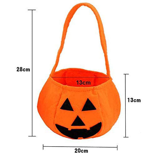 Bolsa de Dulces de Cabeza de Calabaza de Halloween