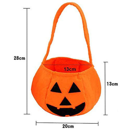 Bolsa de Dulces de Cabeza de Calabaza de Halloween